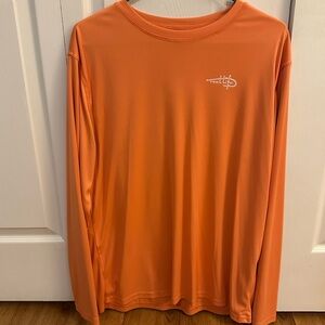 Men's Orange Long Sleeve Shirt